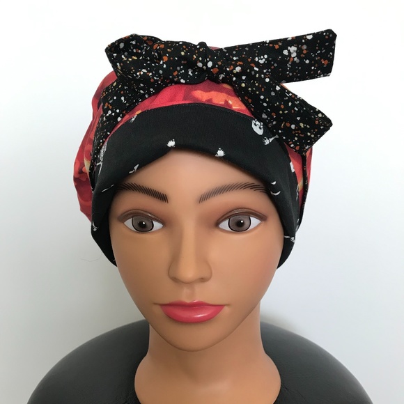 Scrub CAP/HAT *Reversible *Long Ties *Halloween - Picture 4 of 16